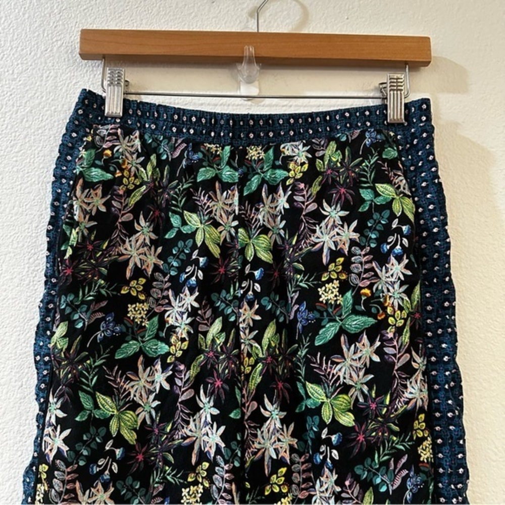 Anthropologie ett:twa Women's Rousseau Wide Leg Floral Crop Pants Size Small - Picture 4 of 10